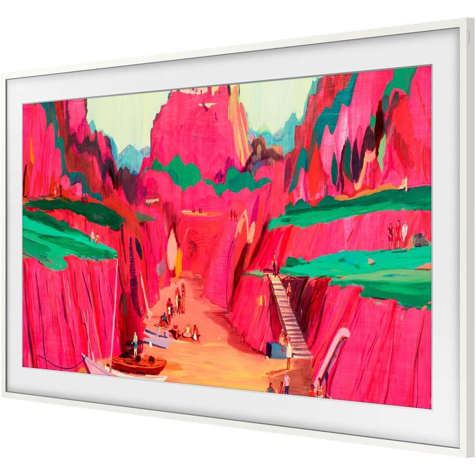 cornice frame 65" bianco compatibile con  "thefra