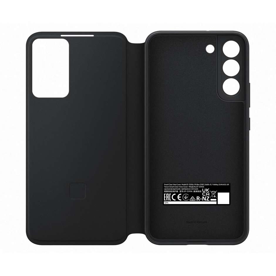 cover clear view s22 plus black
