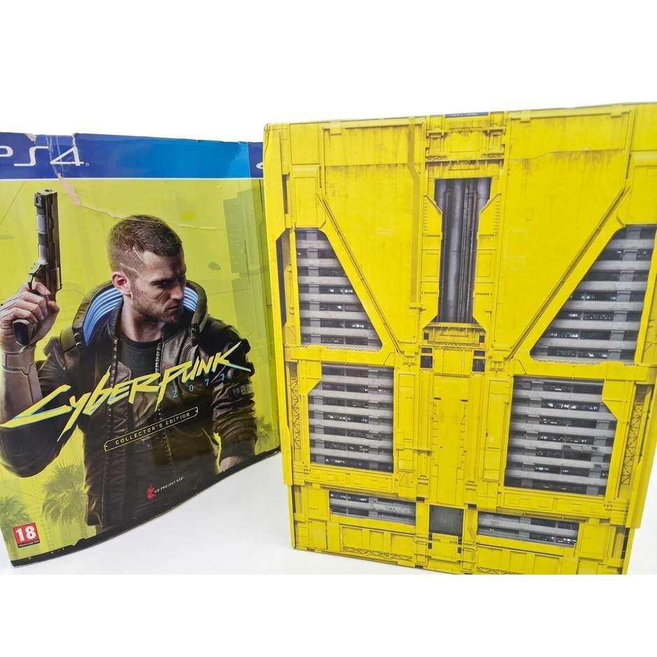 Cyberpunk 2077 Collector’s Edition PS4 Completa Mai Aperta con Confezione Esterna Danneggiata