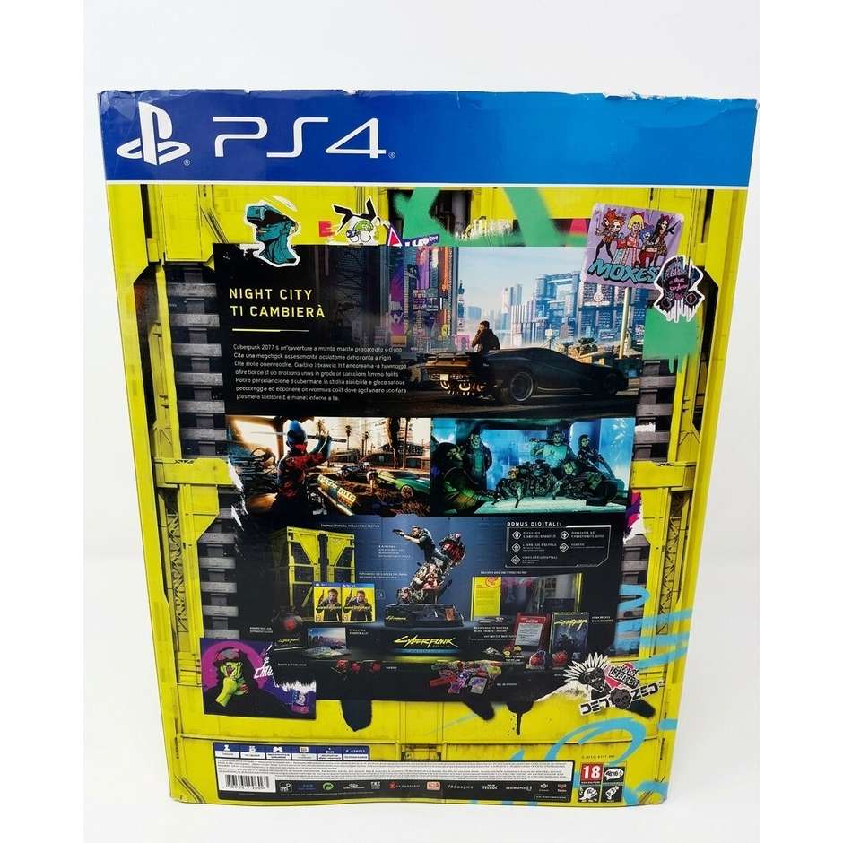 Cyberpunk 2077 Collector’s Edition PS4 Completa Mai Aperta con Confezione Esterna Danneggiata
