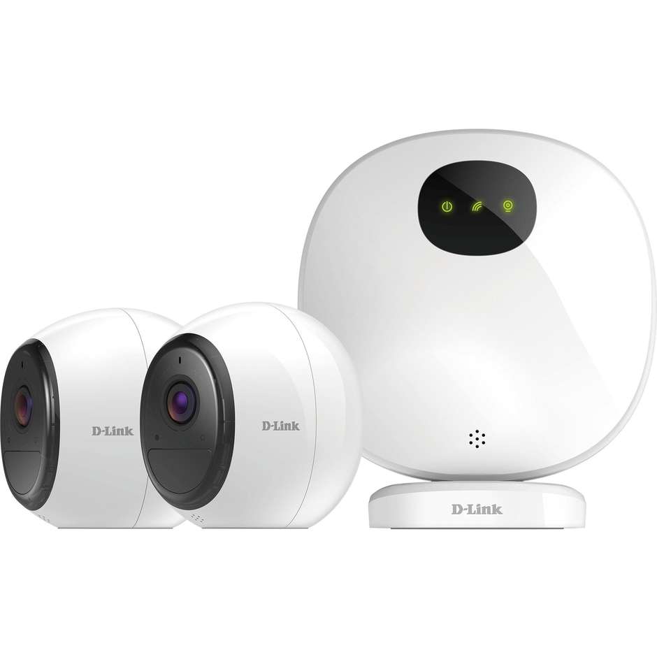 D-Link DCS-2802KT-EU mydlink™ Pro Wire‑Free Camera Kit Videocamera sicurezza Wifi colore bianco