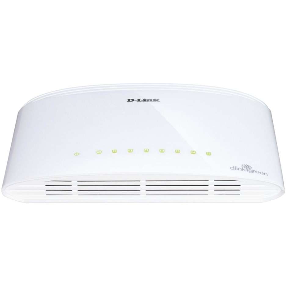 D-LINK DGS-1005D switch 5 porte LAN 10/100/1000Mbps colore bianco
