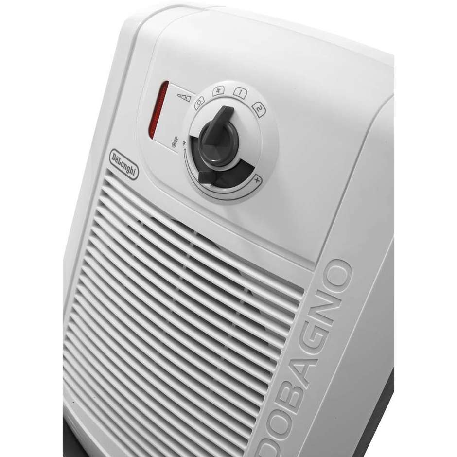 De Longhi Caldobagno HBC 3030 termoventilatore 2000 watt 2 potenze colore bianco, grigio