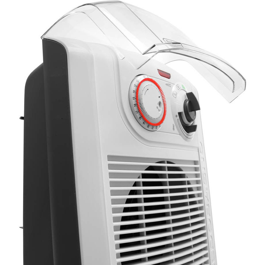 De Longhi Caldobagno HBC 3052T termoventilatore 2200 watt 3 livelli di potenza timer colore bianco, grigio