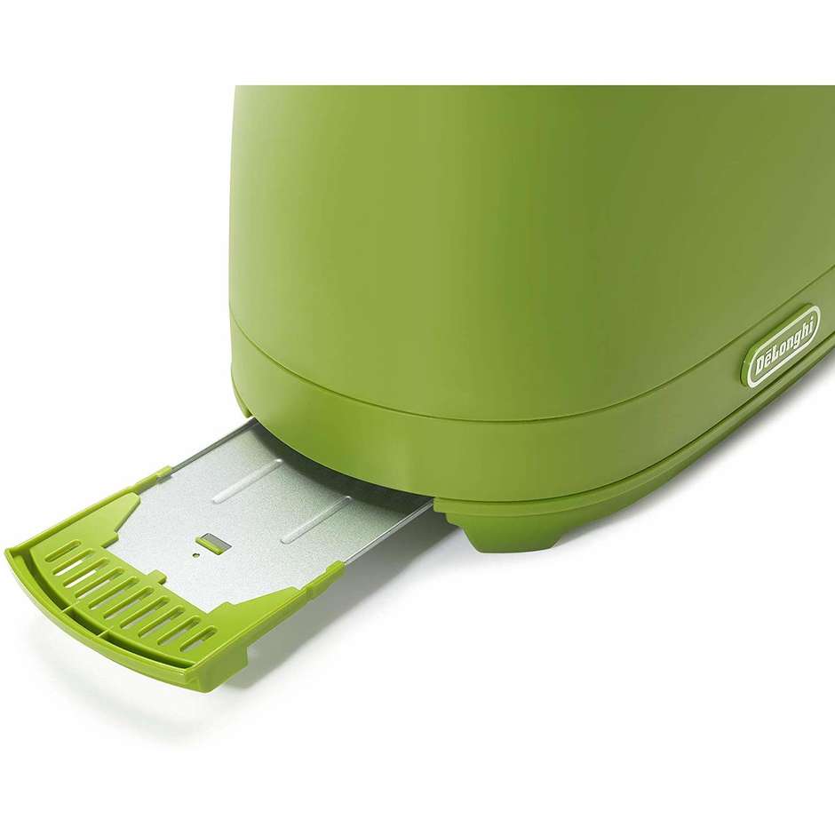 De Longhi CTLAP2203.GR Tostapane a 2 Fessure con Pinze Inox
