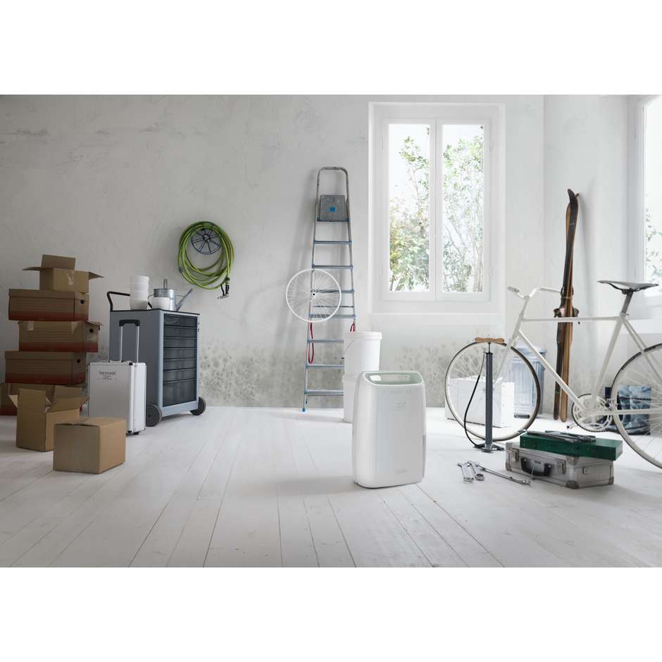 De Longhi DEX212SF Deumidificatore Adatto per stanze fino a 55 m³ Potenza 300 W Colore Bianco