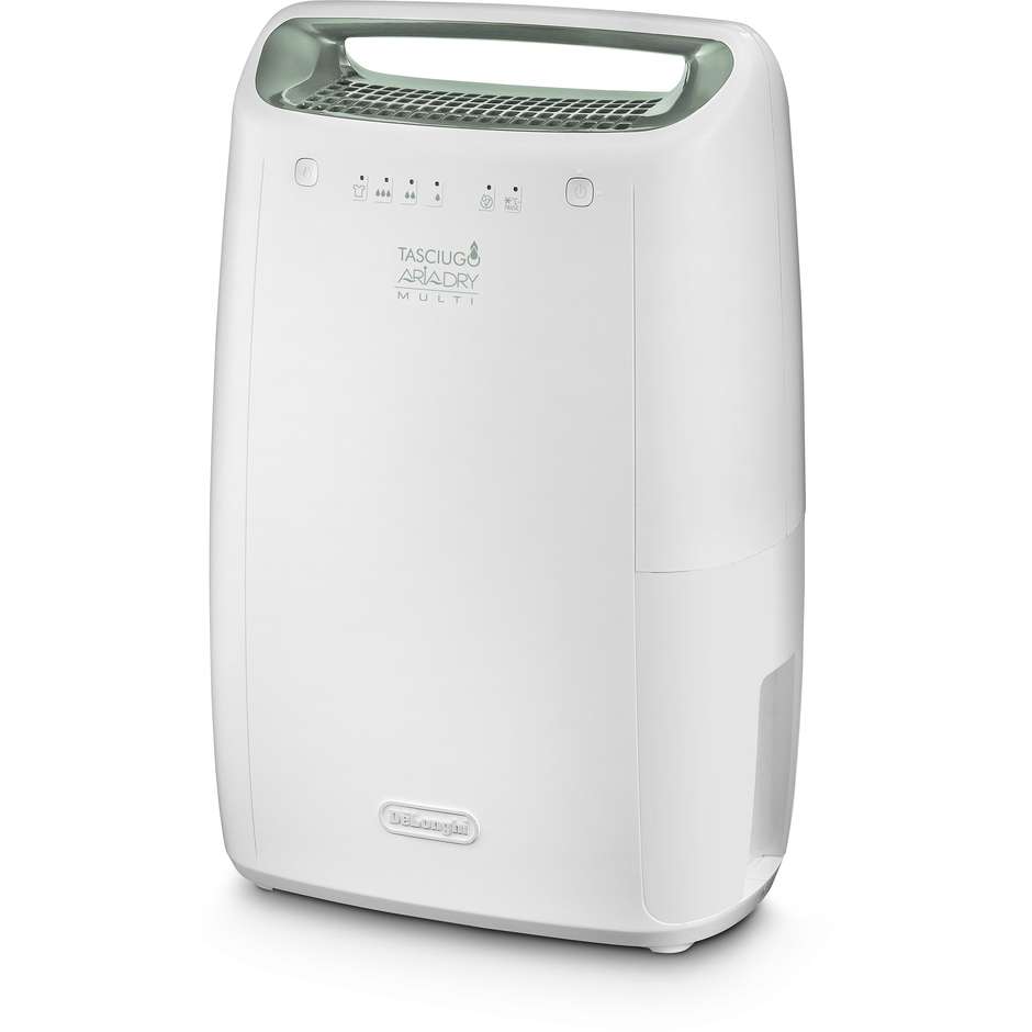 DE LONGHI DEX212SF Deumidificatore Portatile con Gas R290 20 L/24h Tanica 3 Litri Funzione Asciugabiancheria Laundry
