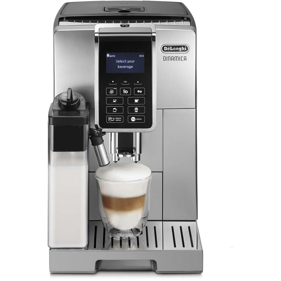 De Longhi ECAM 355 Dinamica macchina del caffè superautomatica potenza 1450 Watt colore silver