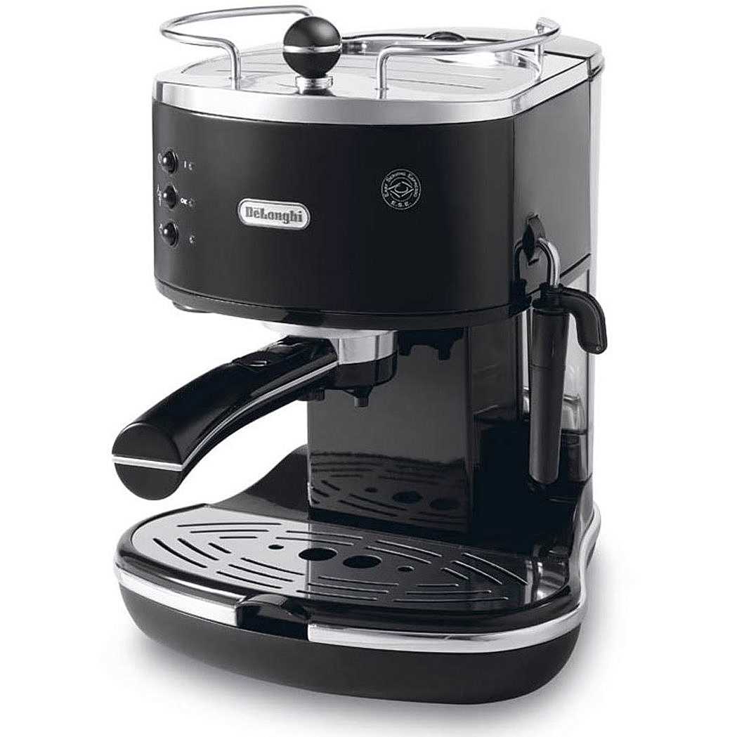 De Longhi ECO 311.BK Icona Eco macchina per il caffè polvere e cialde con  cappuccinatore colore nero - Macchine Da Caffè Macchine caffè - ClickForShop