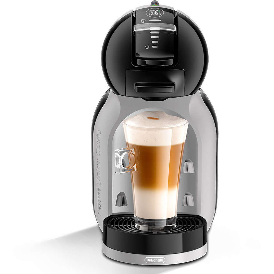 De Longhi EDG155.BG Mini me Macchina del caffè con capsule Capacità 0,8 litri 15 Bar colore Bianco, Grigio + 32 capsule