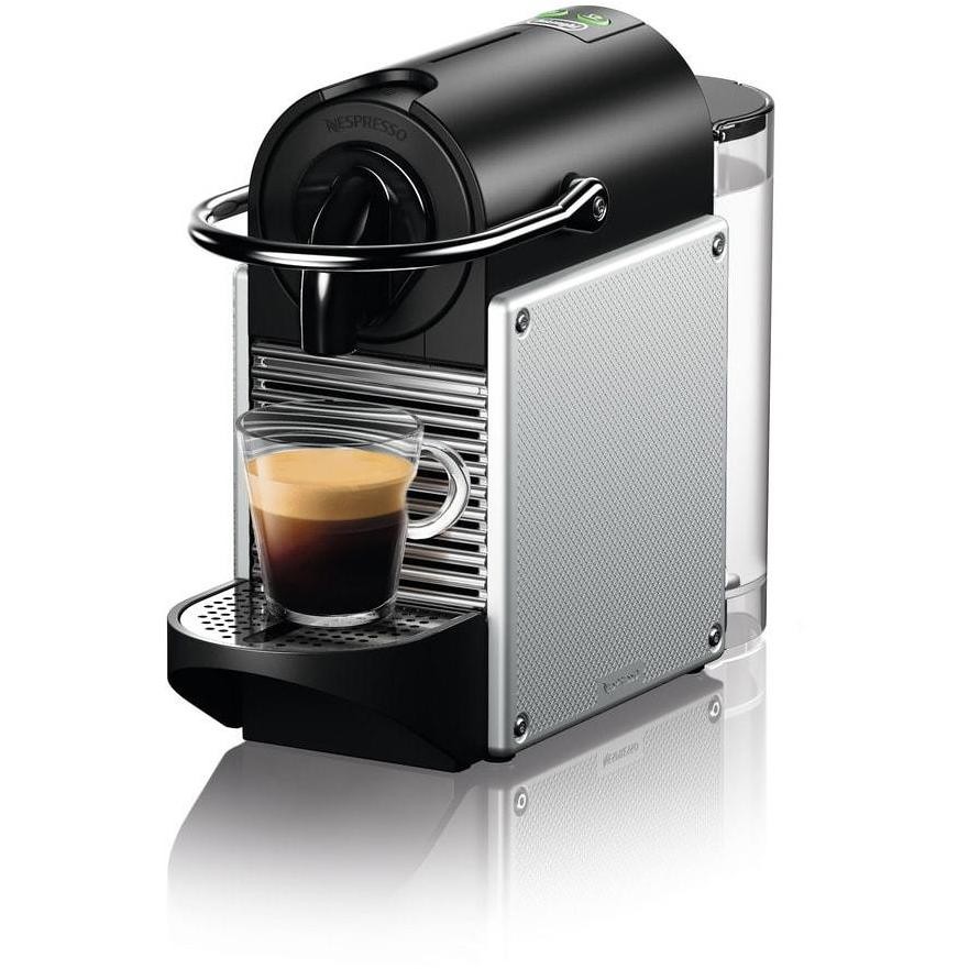 De Longhi EN124.S Nespresso Pixie Macchina per caffè espresso con capsule 1260 W colore Nero, Argento