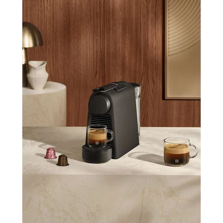 De Longhi EN85.BKMT Nespresso Essenza Mini Macchina da Caffè con sistema a capsule 1150 W Colore Nero Opaco