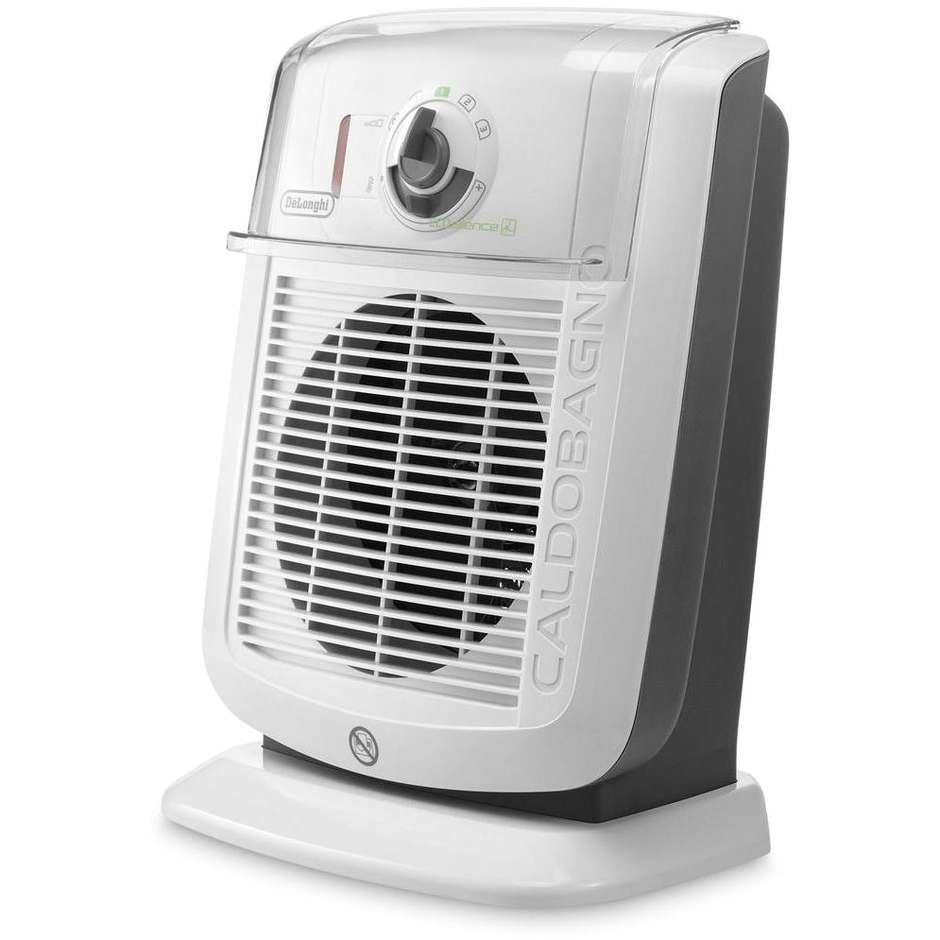 De Longhi HBC 3032 Caldobagno termoventilatore potenza 2200 watt colore bianco e grigio