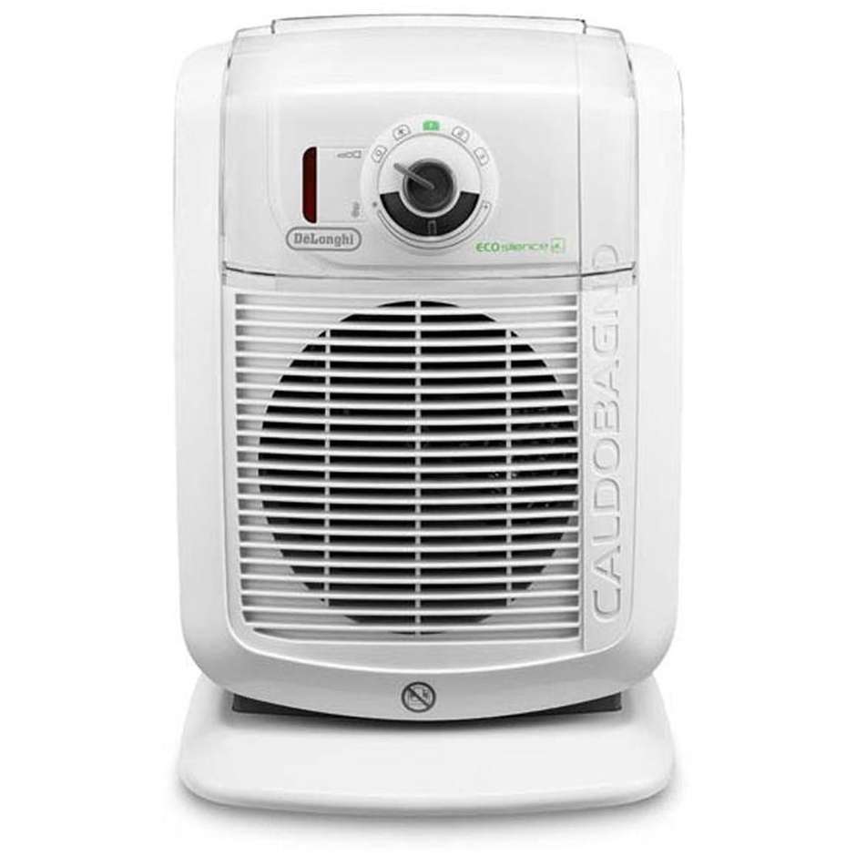 DE LONGHI HBC3032 Termoventilatore da Bagno con Protezione IP21 Antigoccia 2200 W Termostato Regolabile Grigio Silver
