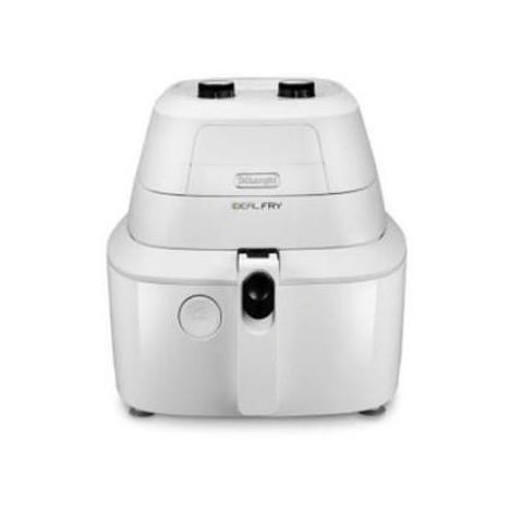 De'Longhi IdealFry FH2101.W Friteuse à Air Chaud 1 Kg - 1400W, Cuisson Saine Et Croustillante Sans Huile, Blanc