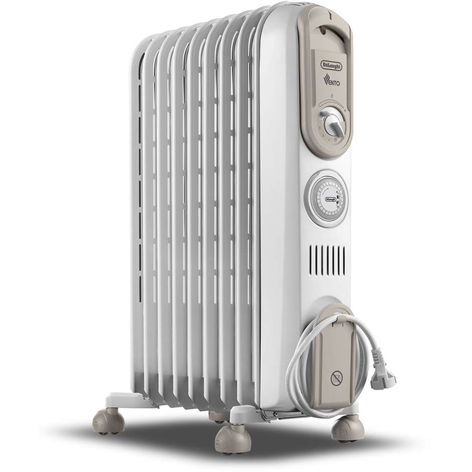 De Longhi V550918T.WB Riscaldatore ambiente elettrico a olio Potenza 1800 W Colore Bianco