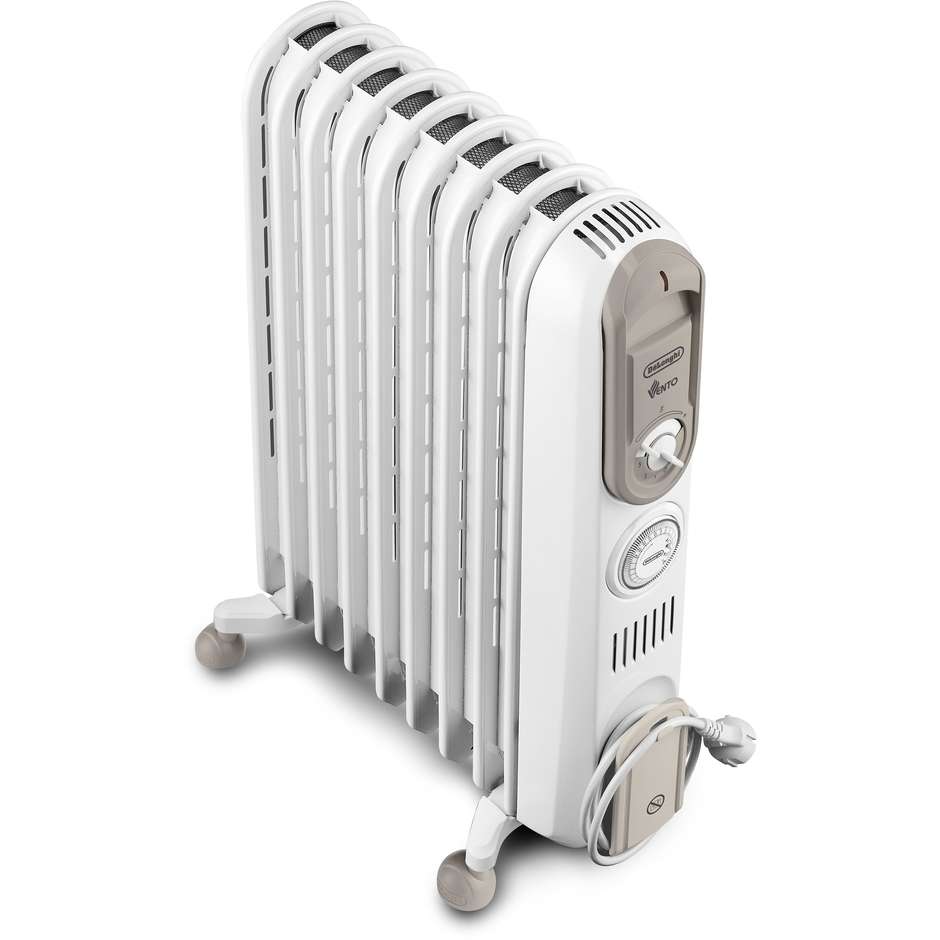 De Longhi V550918T.WB Riscaldatore ambiente elettrico a olio Potenza 1800 W Colore Bianco