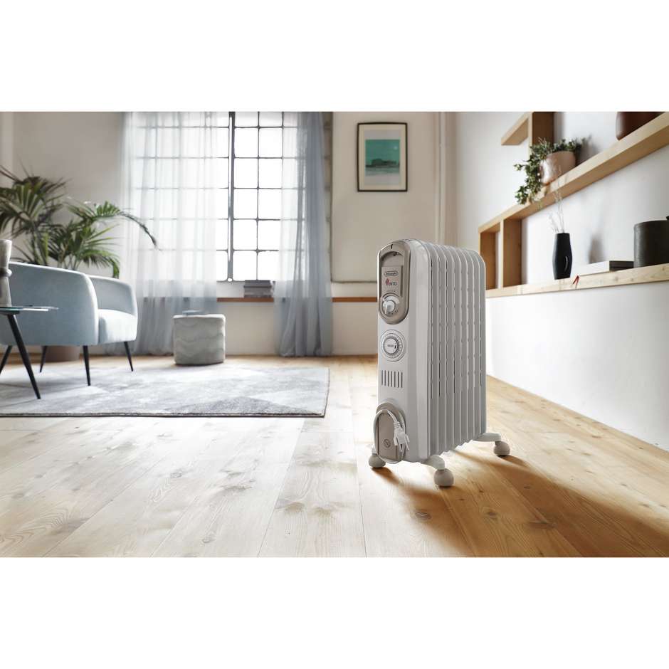De Longhi V550918T.WB Riscaldatore ambiente elettrico a olio Potenza 1800 W Colore Bianco