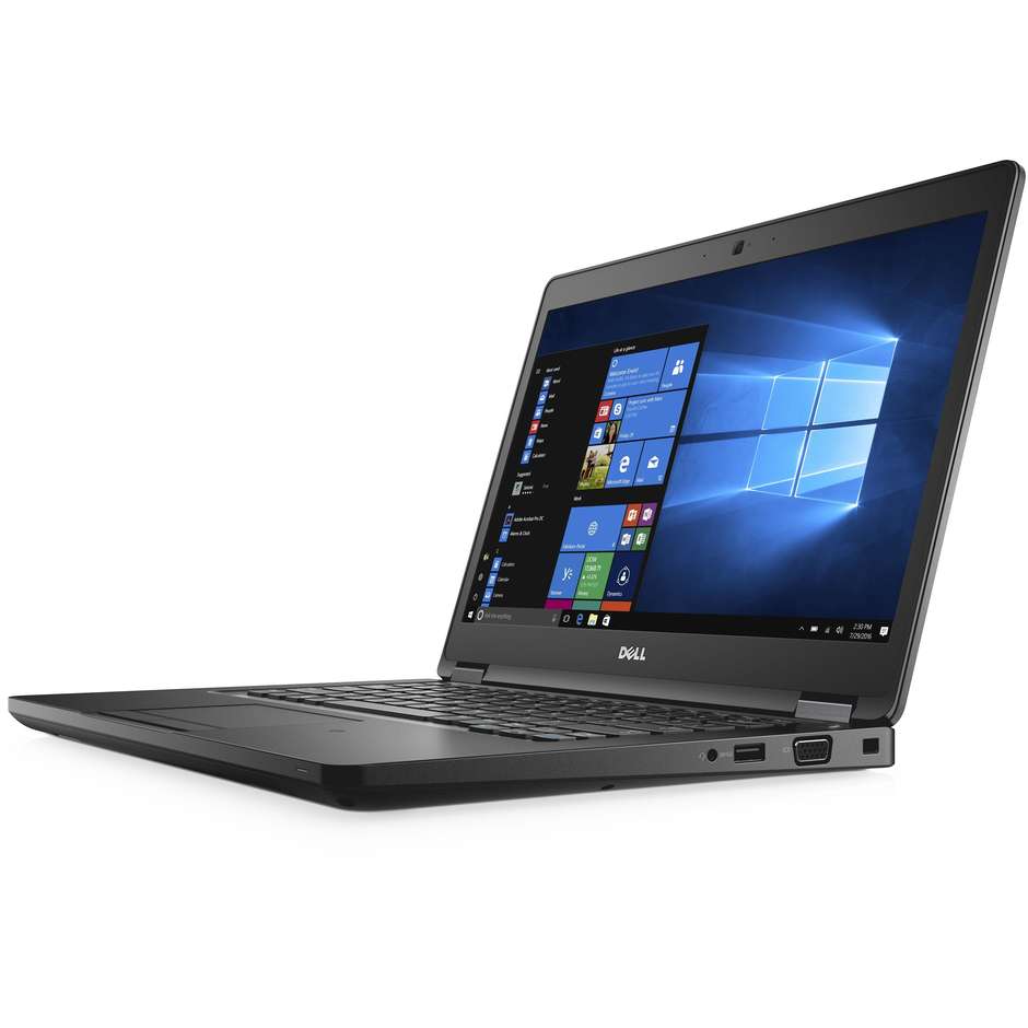 Dell Latitude 5480 Notebook 14" Intel Core i5-6300U Ram 8 GB SSD 256 GB Windows 10 Pro