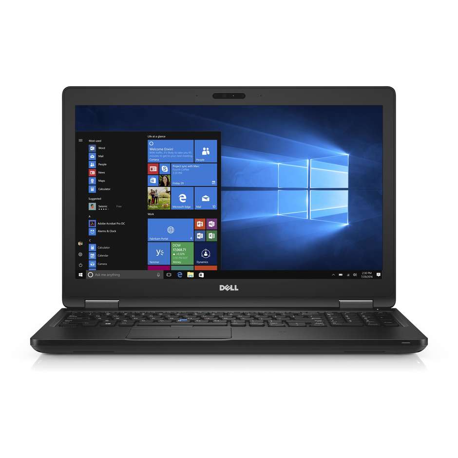 Dell Latitude 5580 colore Nero Notebook Windows 10 Pro