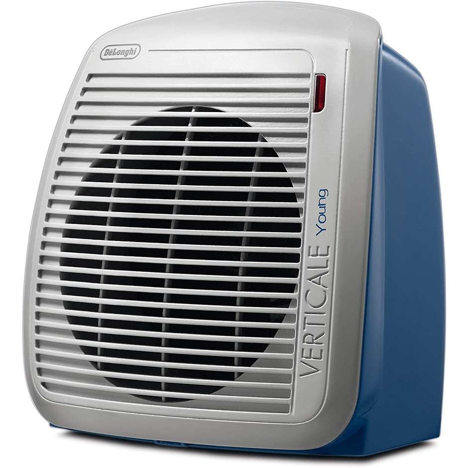 De'Longhi HVY1020B Termoventilatore Verticale Young 2000 W Bianco/Blu IP21