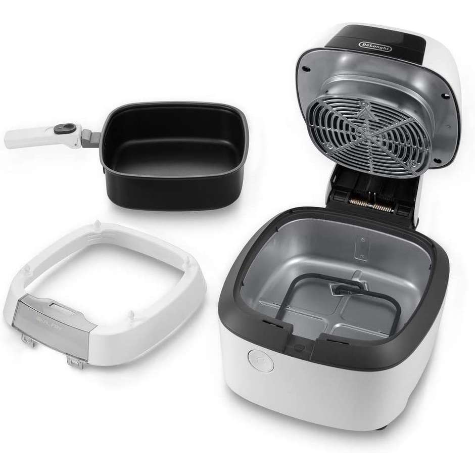 De'Longhi Idealfry FH2133.W Friggitrice ad Aria e Multicooker 1,25 Kg Potenza 1600 W Bianco/Grigio