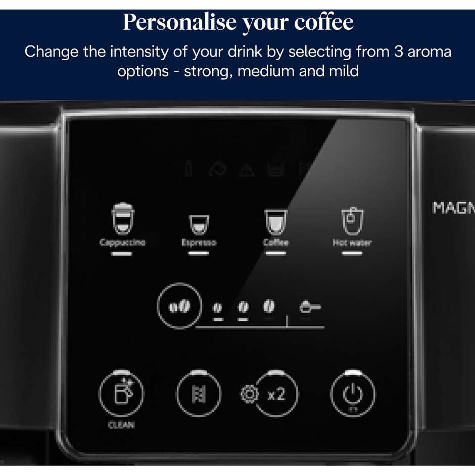 De'Longhi Magnifica Start ECAM220.60.B Macchina da Caffè Automatica con Macinacaffè e LatteCrema Hot Nero