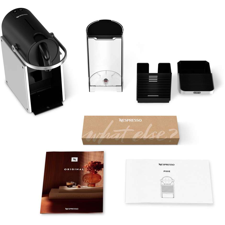 De'Longhi Nespresso Original EN127.S Macchina da Caffè 1260 W 19 bar di pressione ad alta estrazione Nero, Grigio, Argento