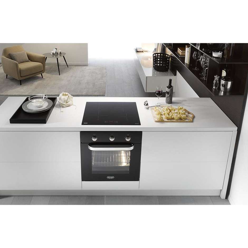 De'Longhi PIN 62 Piano Cottura a Induzione 60 cm 4 Zone Nero