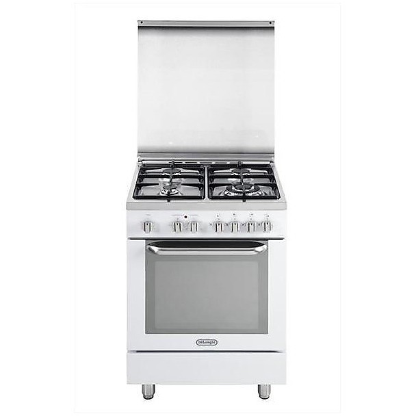 demw-664 de longhi cucina 60x60 cm 4 fuochi forno elettrico bianca - Cucine  Cucina 4 fuochi - ClickForShop