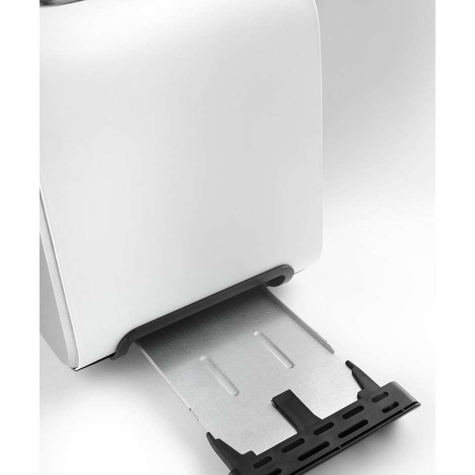 De’Longhi CTX 2203.W tostapane 2 fette 550 W bianco e argento
