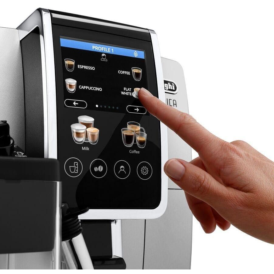 De’Longhi ECAM380.85.SB Macchina per caffè Automatica Capacita 1,8 Lt Potenza 1450 W Colore Nero, Argento