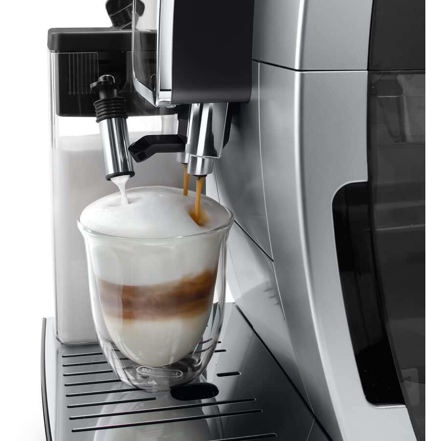 De’Longhi ECAM380.85.SB Macchina per caffè Automatica Capacita 1,8 Lt Potenza 1450 W Colore Nero, Argento