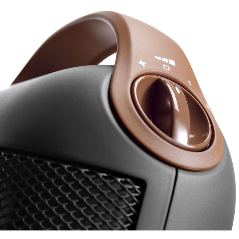 De’Longhi HFX30C18.AG termoventilatore ceramico 1800 W nero e grigio