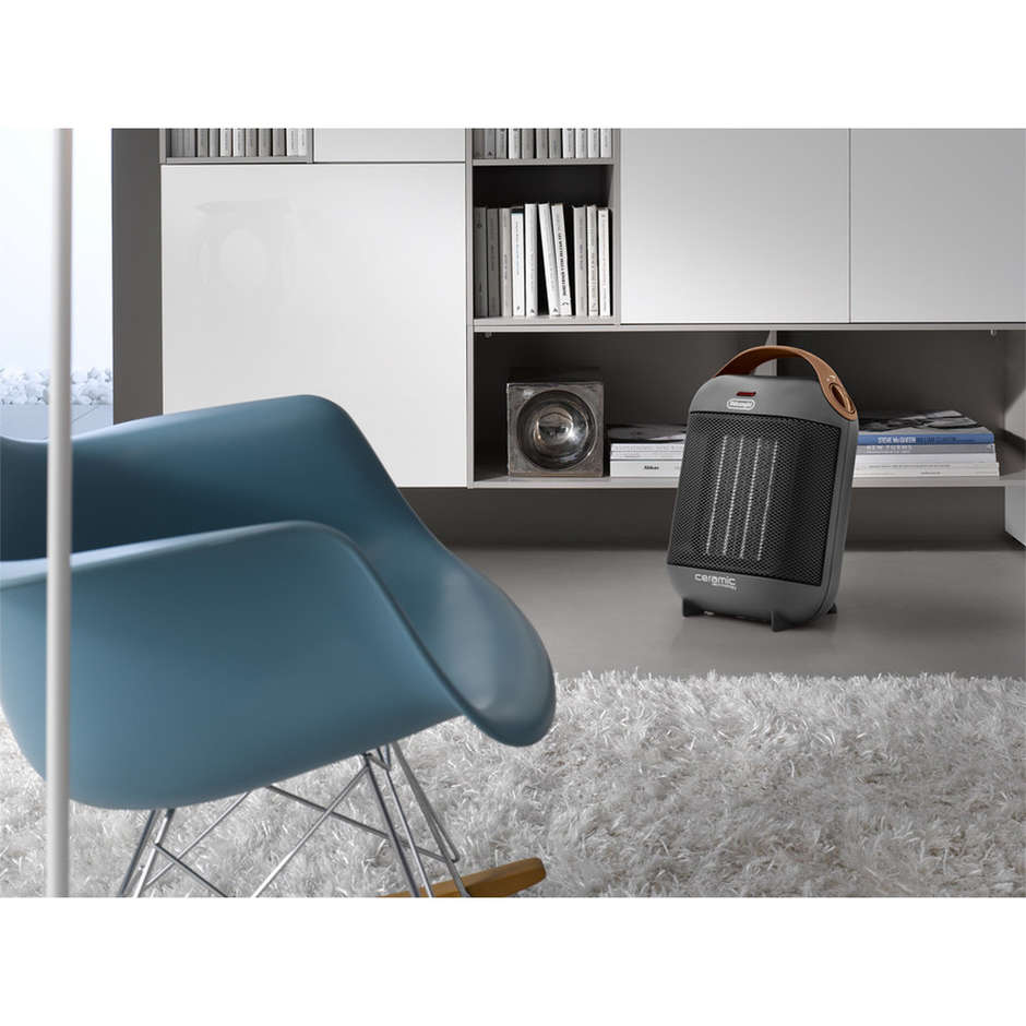 De’Longhi HFX30C18.AG termoventilatore ceramico 1800 W nero e grigio