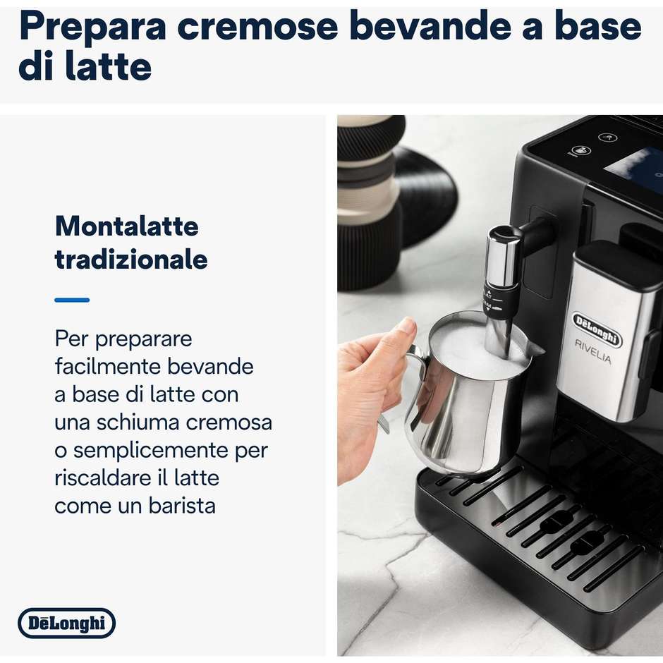 De’Longhi Rivelia EXAM440.35.B Macchina da caffè automatica Colore Nero
