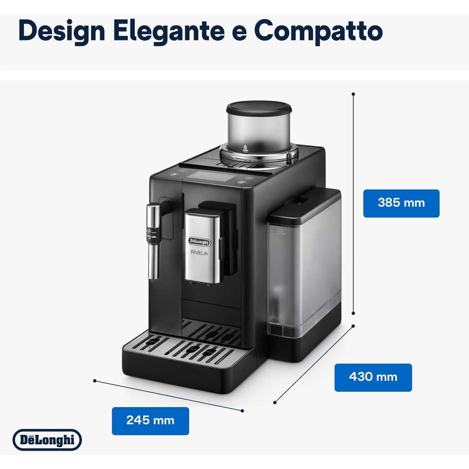 De’Longhi Rivelia EXAM440.35.B Macchina da caffè automatica Colore Nero