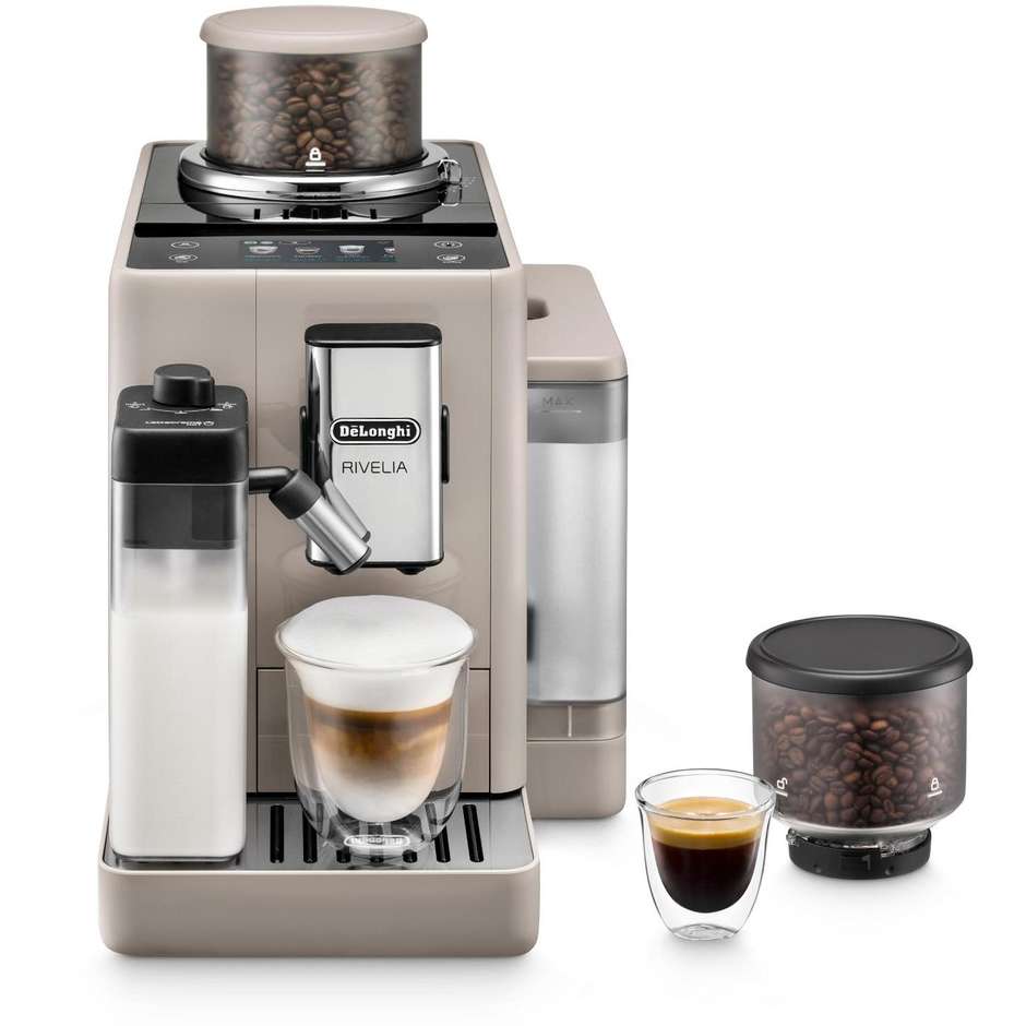 De’Longhi Rivelia EXAM440.55.BG Macchina da caffè Potenza 1450 W Colore Beige