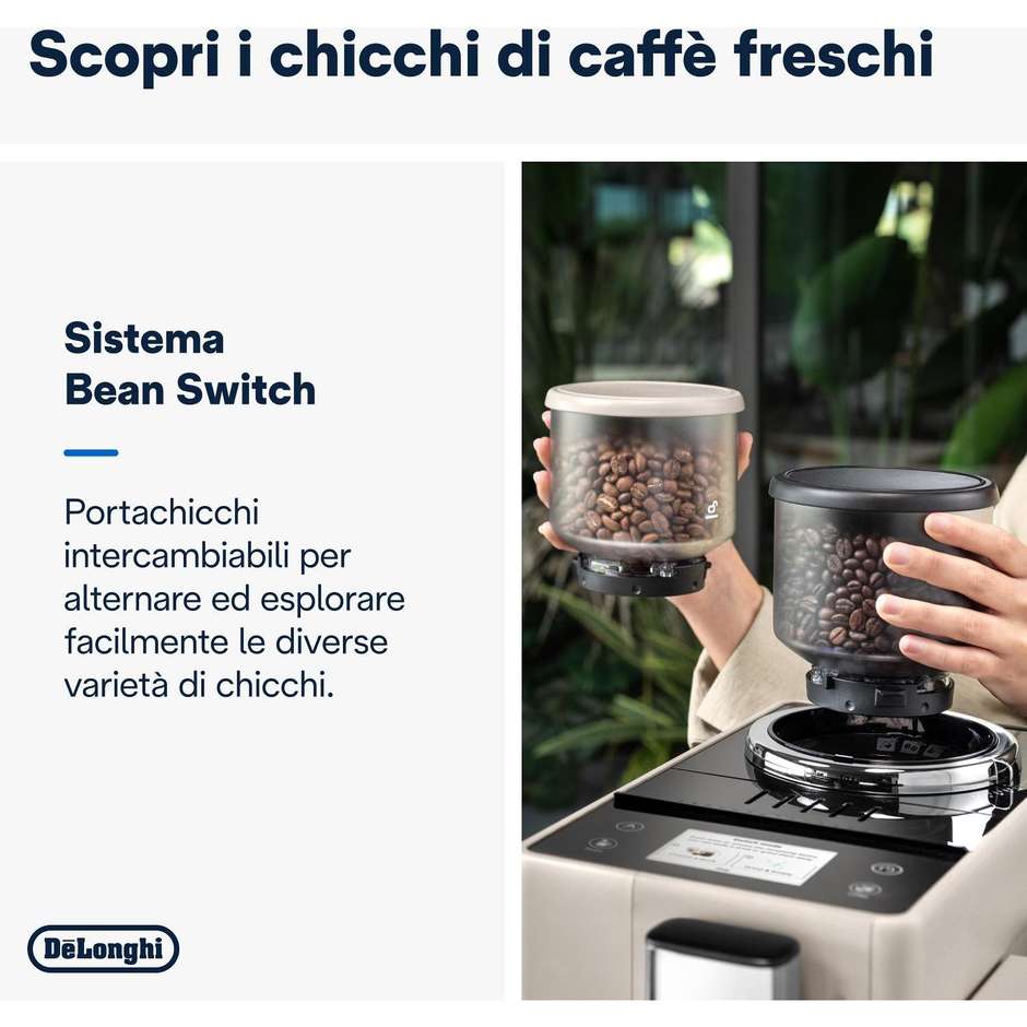 De’Longhi Rivelia EXAM440.55.BG Macchina da caffè Potenza 1450 W Colore Beige