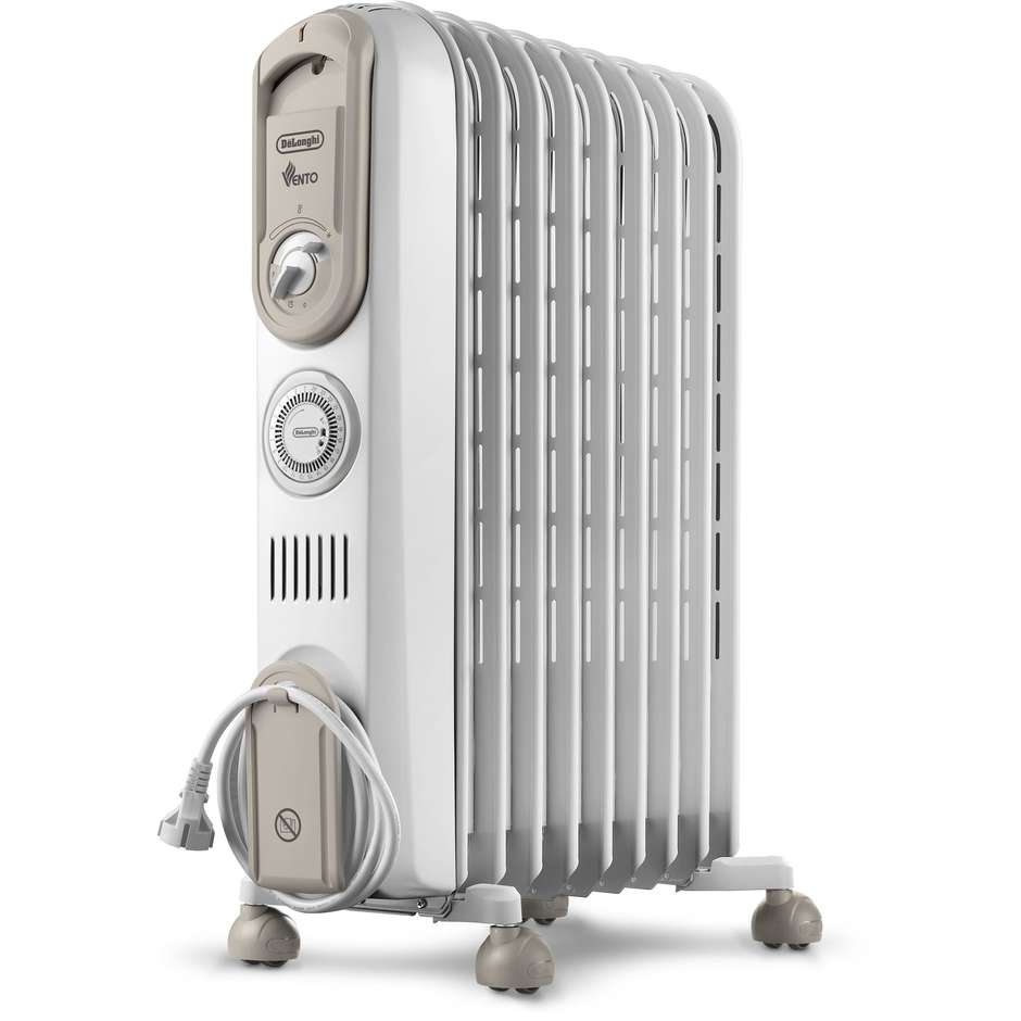 De’Longhi V550918T.WB radiatore a olio 9 elementi 1800 W bianco