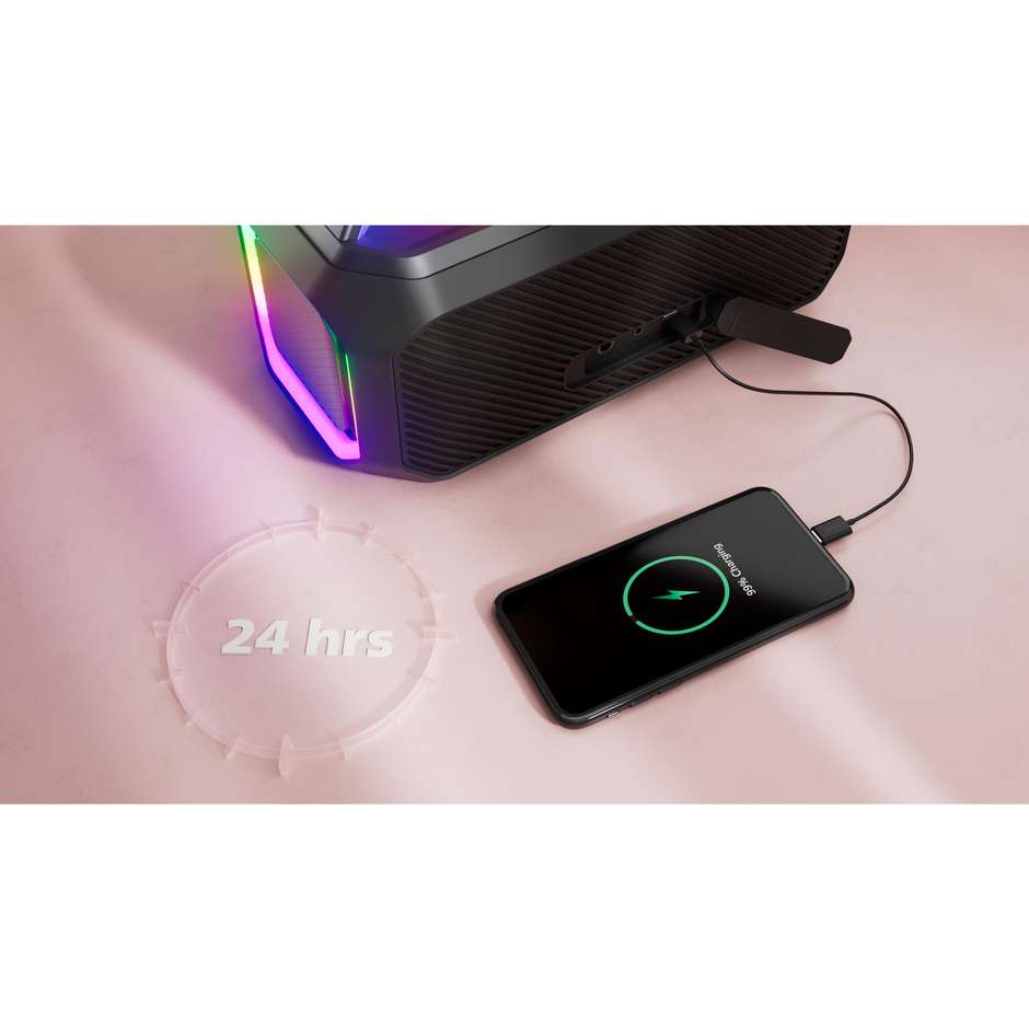 diffusore bluetooh speaker wireless luci usb 100w