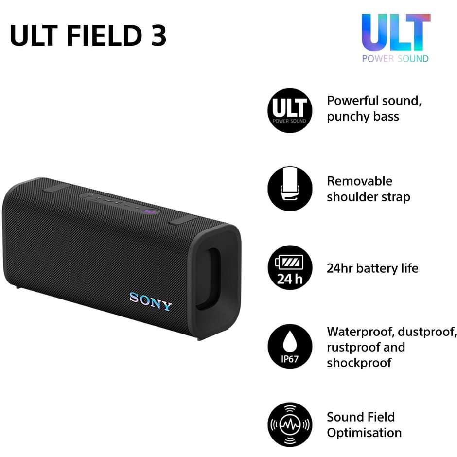 diffusore bt ult field 3 grey-green 24h waterproo