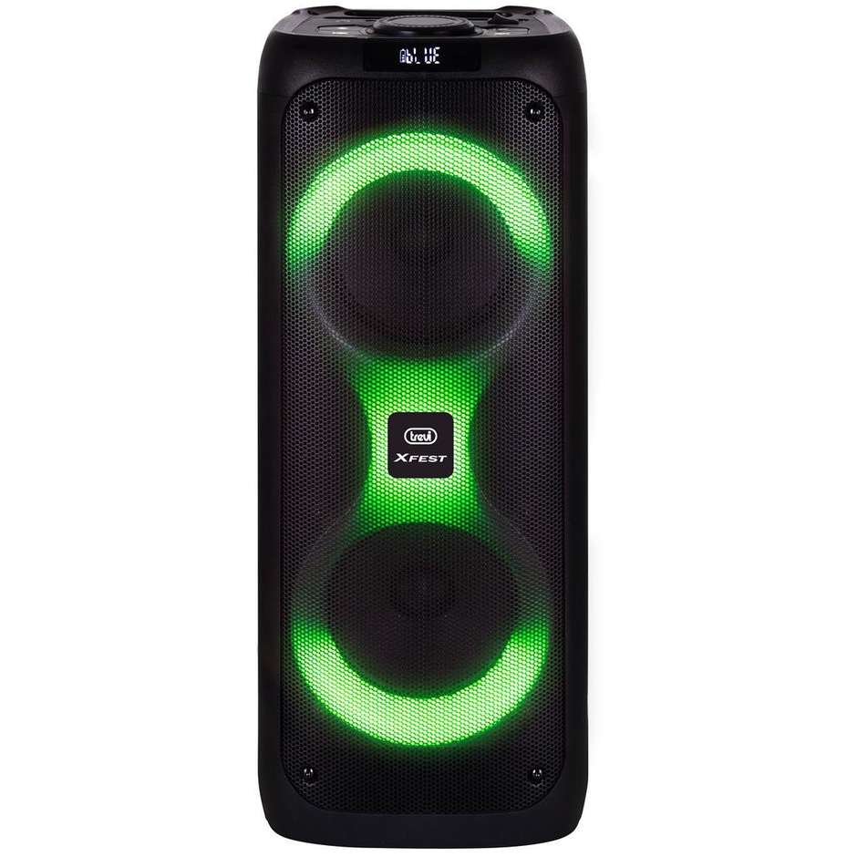 diffusore karaoke 2 mic bt usb microsd