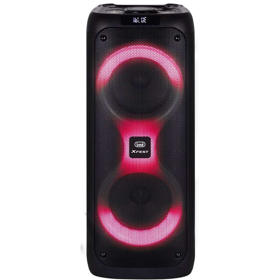 diffusore karaoke 2 mic bt usb microsd