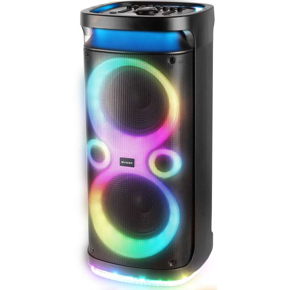 diffusore trolley bt 130w 2 mic wireless