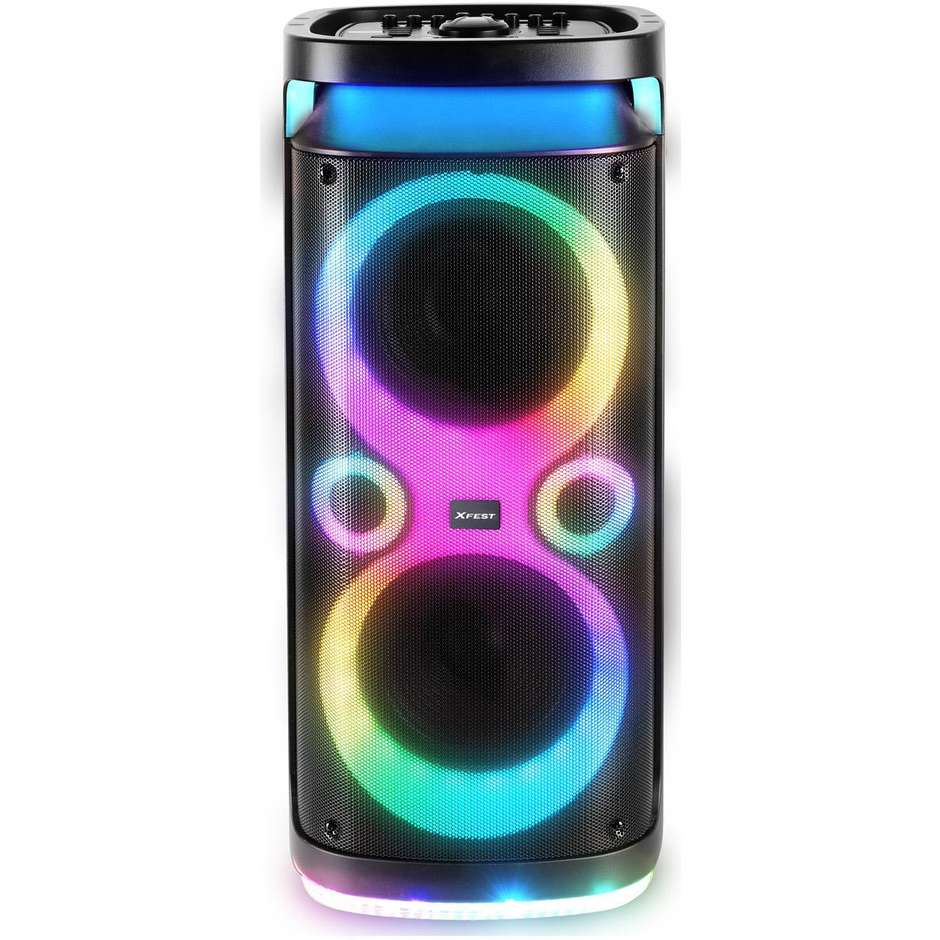 diffusore trolley bt 130w 2 mic wireless