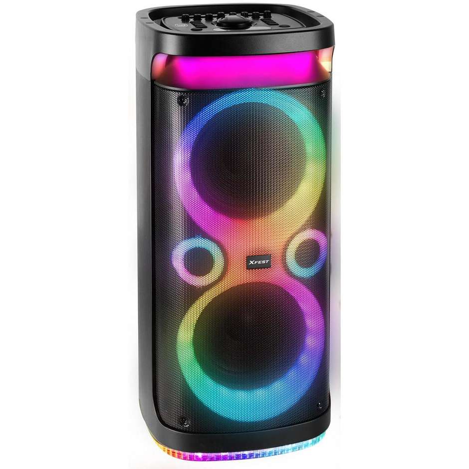 diffusore trolley bt 130w 2 mic wireless