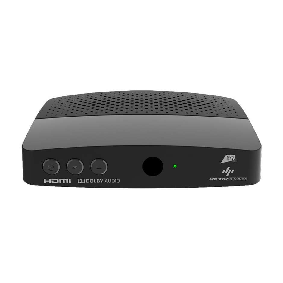 DIPROGRESS DPTVSAT21 Ricevitore Satellitare Digitale HD Tivusat Colore Black