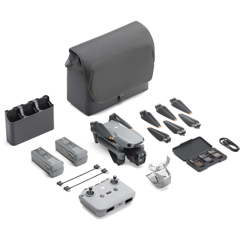 DJI Air 3s 4 rotori Quadrirotore 50 MP 3840 x 2160 Pixel 4276 mAh Colore Grigio