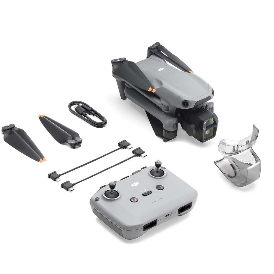 DJI Air 3s RC-N3 4 rotori Quadrirotore 50 MP 3840 x 2160 Pixel 4276 mAh Colore Grigio